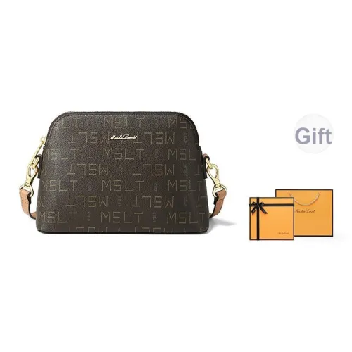 MashaLanti Сумка через плечо из ПВХ синтетической кожи женская кофейно-чайный коричневый