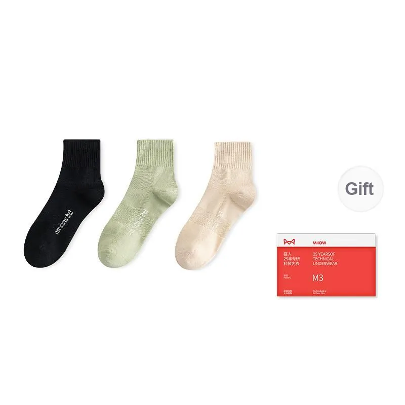 MIIOW Trend Party Series Mid Calf Socks Women's Box Of 3 Pairs-6
