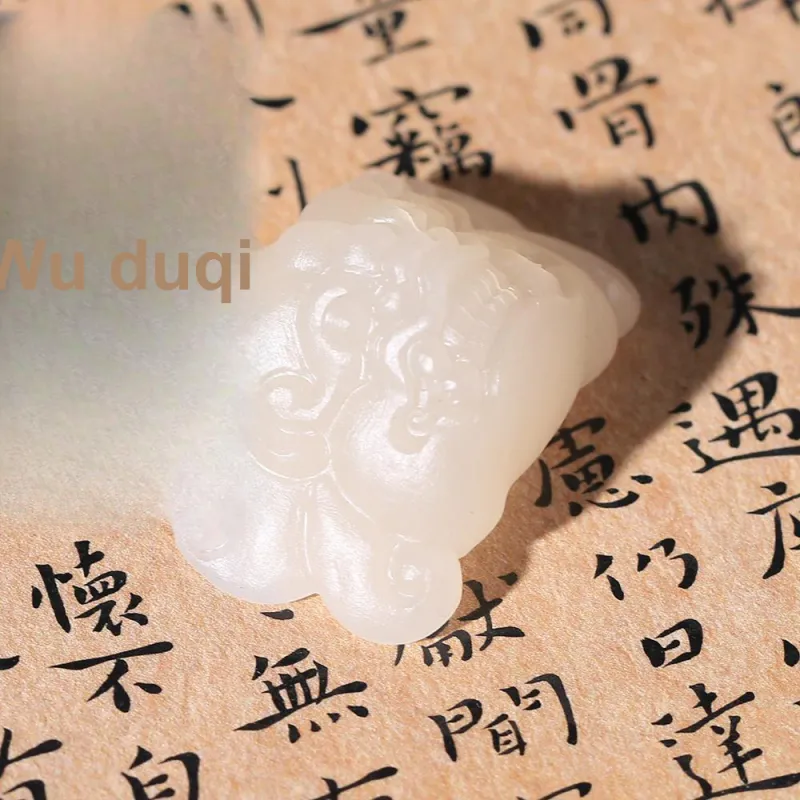 Renyu Jewelry Jade Plaque Dusty Pink Unisex-4