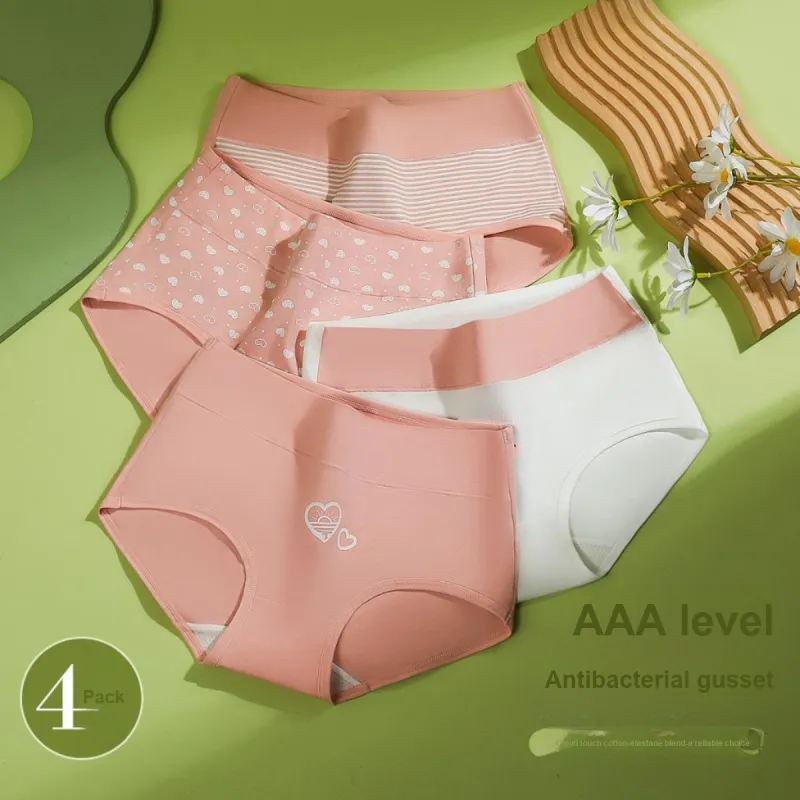 Red Bean Underpants Women's 4 Pack-5