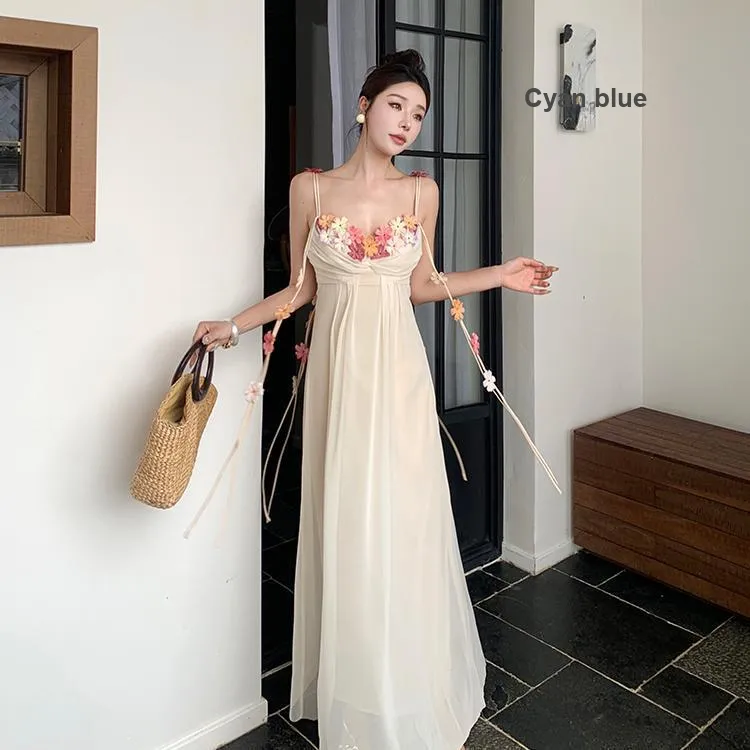 Mu Xiao Xin Slip Dresses Women's Apricot-5