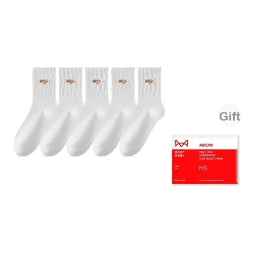 MIIOW Носки Crew Унисекс Сумка для покупок 5 пар