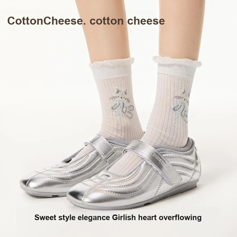 COTTON CHEESE Mid Calf Socks Unisex 5 Pack-6