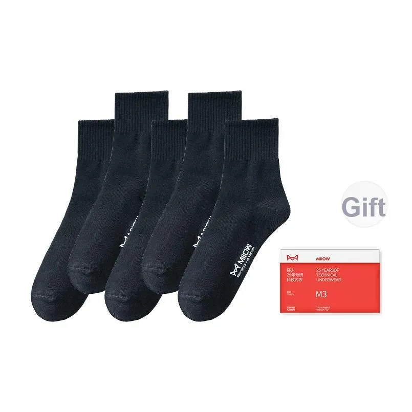MIIOW Trend Party Series Mid Calf Socks Men's Shopping Bag Combo Set