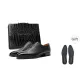 Black Leather Suitcase Style with Free Insoles