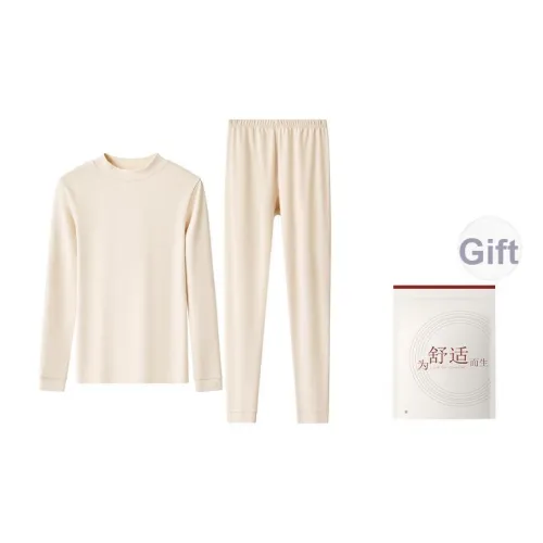 Red Bean Женские Абрикосовая кожа Женские Термокомплекты