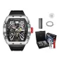 2 Silver Case Black Strap-Aerospace Box