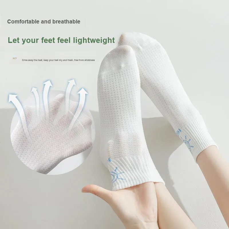 Temooues Mid Calf Socks Women's 5 Pack-3