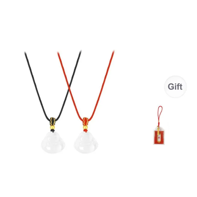 LUXLINE Natural Chalcedony Necklaces Unisex-10