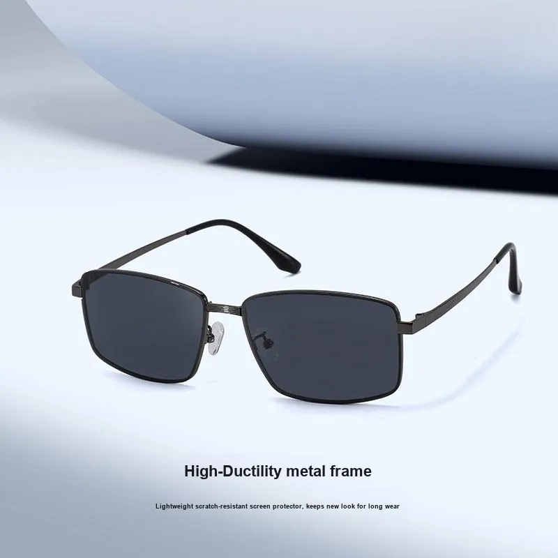 JEKA Metal Square Sunglasses Men's-2