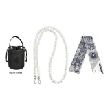 110cm Crossbody Pearl Chain+Crane Scarf