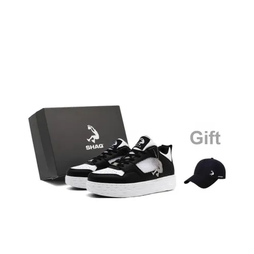 SHAQ Противоскользящие Износостойкие Дышащие Низкие Кроссовки для скейтбординга Унисекс Черный Белый