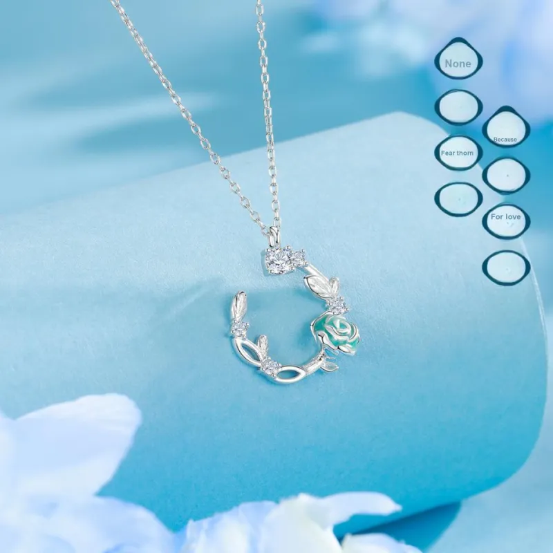KOREET 925 Sterling Silver Necklace Love Confession Women's-3