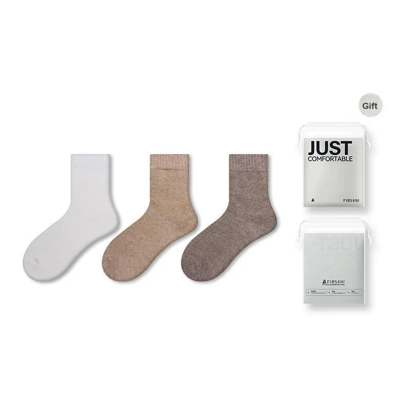 FIRS Mid Calf Socks Men's Shopping Bag 3 Pack-8