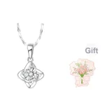 [1 Carat Moissanite]Lucky Four-Leaf Clover Necklace