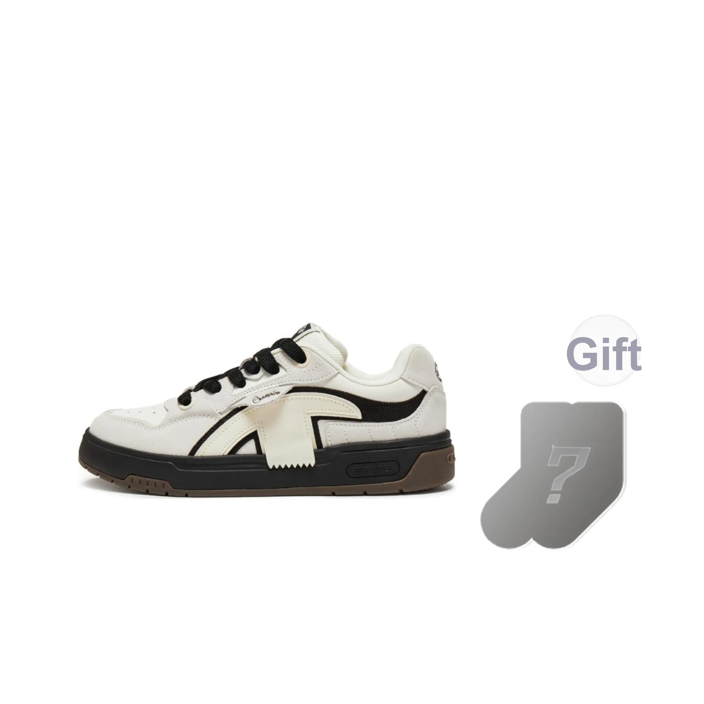 Champion Low Top Скейтборд Кроссовки Женские Молочно-белый Черный