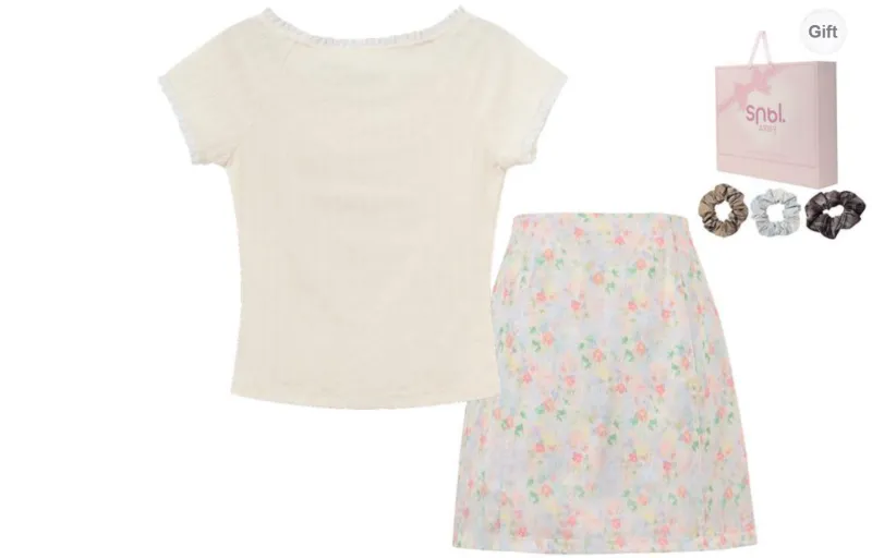 SNBL Two Piece Skirt Sets Women's-1