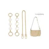 Gold-Tone Extender Chain (Camellia+Moon+Decorative Chain)