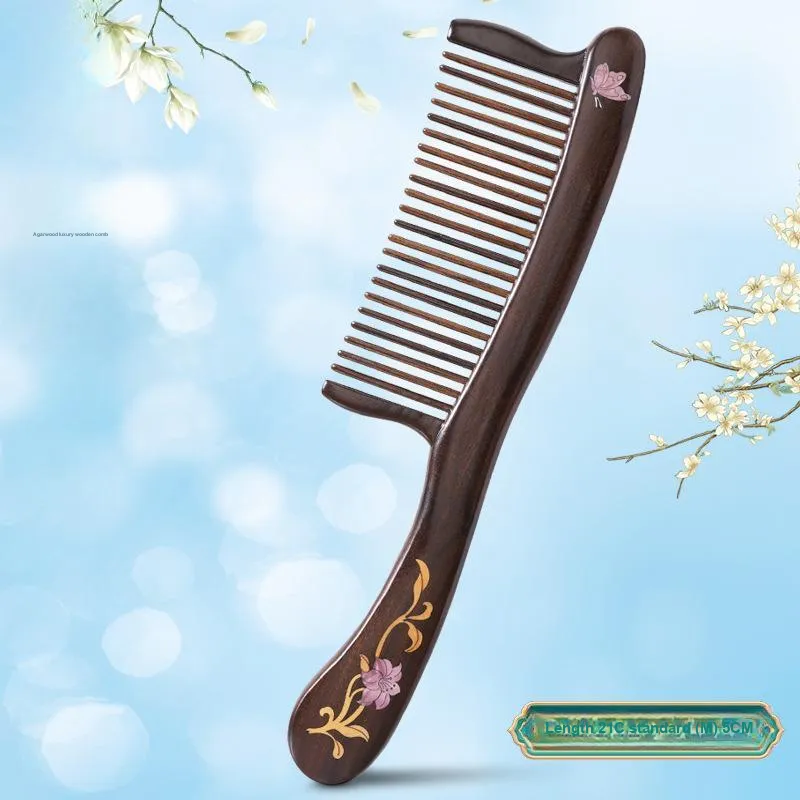 XIBI Ebony Wood Comb Straight Hair-1