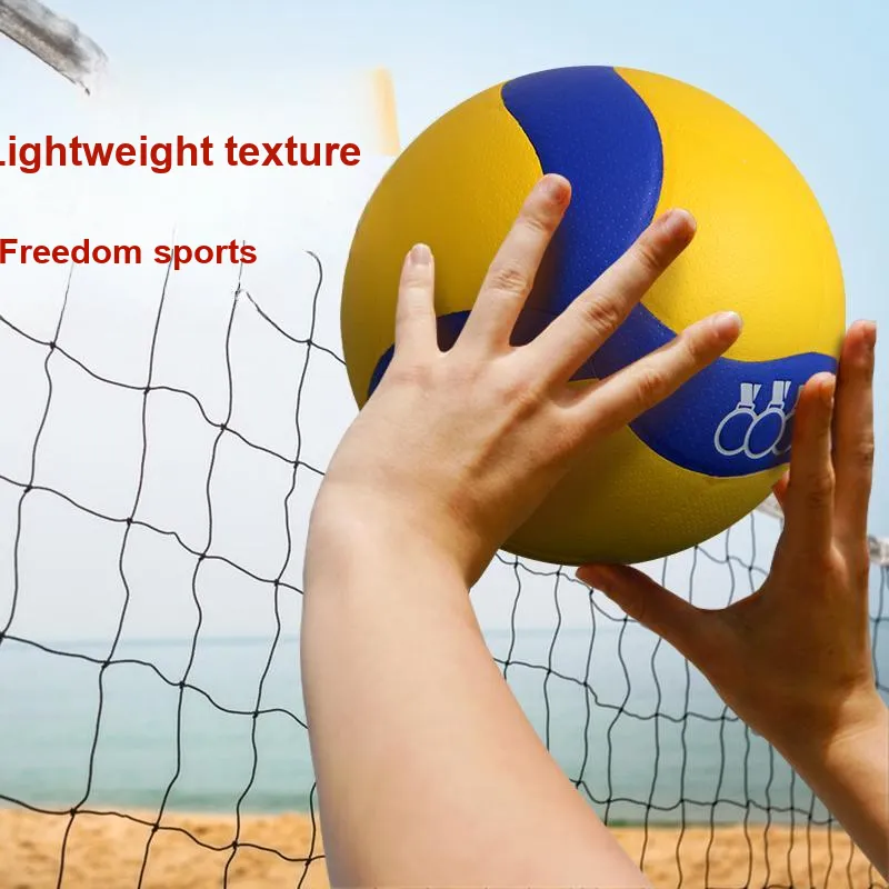 THREEHUAN PU Abrasion Resistant Size 5 Volleyball Unisex Blue Yellow-2