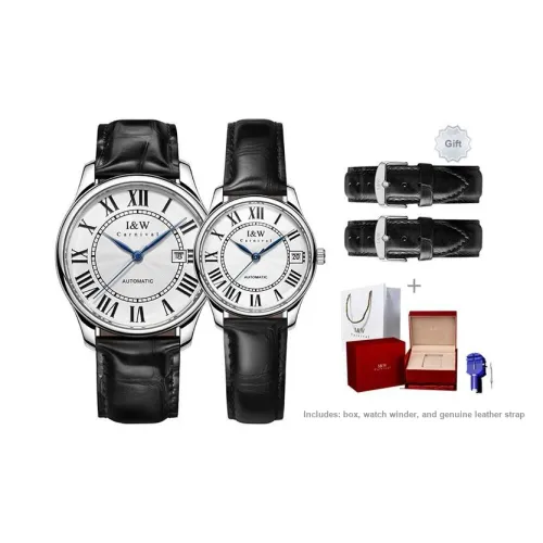 I&W CARNIVAL HWGUOJI Automatic Mechanical Movement Chinese Watches Unisex White Dial