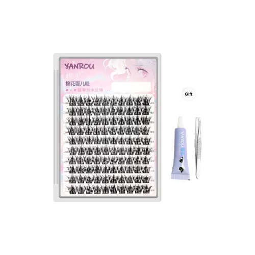 YANROU Сегментированный Фея Мех Норковый мех Накладные ресницы Естественный Увеличивающий Стиль