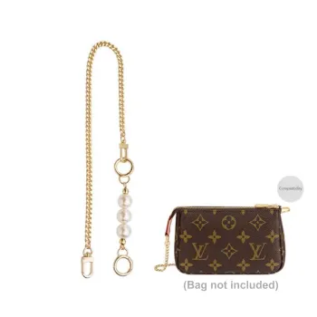 Metal Bag Shoulder Strap Women's Gold Tone