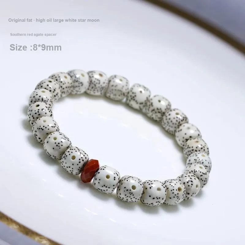 FANGYUANXIAOFU Star Moon Bodhi Seeds Bracelets Unisex-9