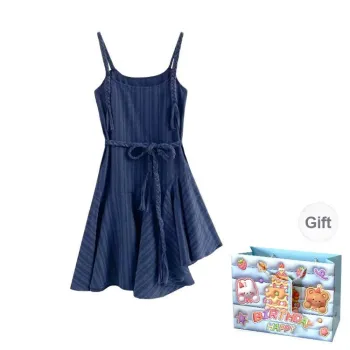REMOULD Slip Dresses Women's Blue Shopping Bag Included