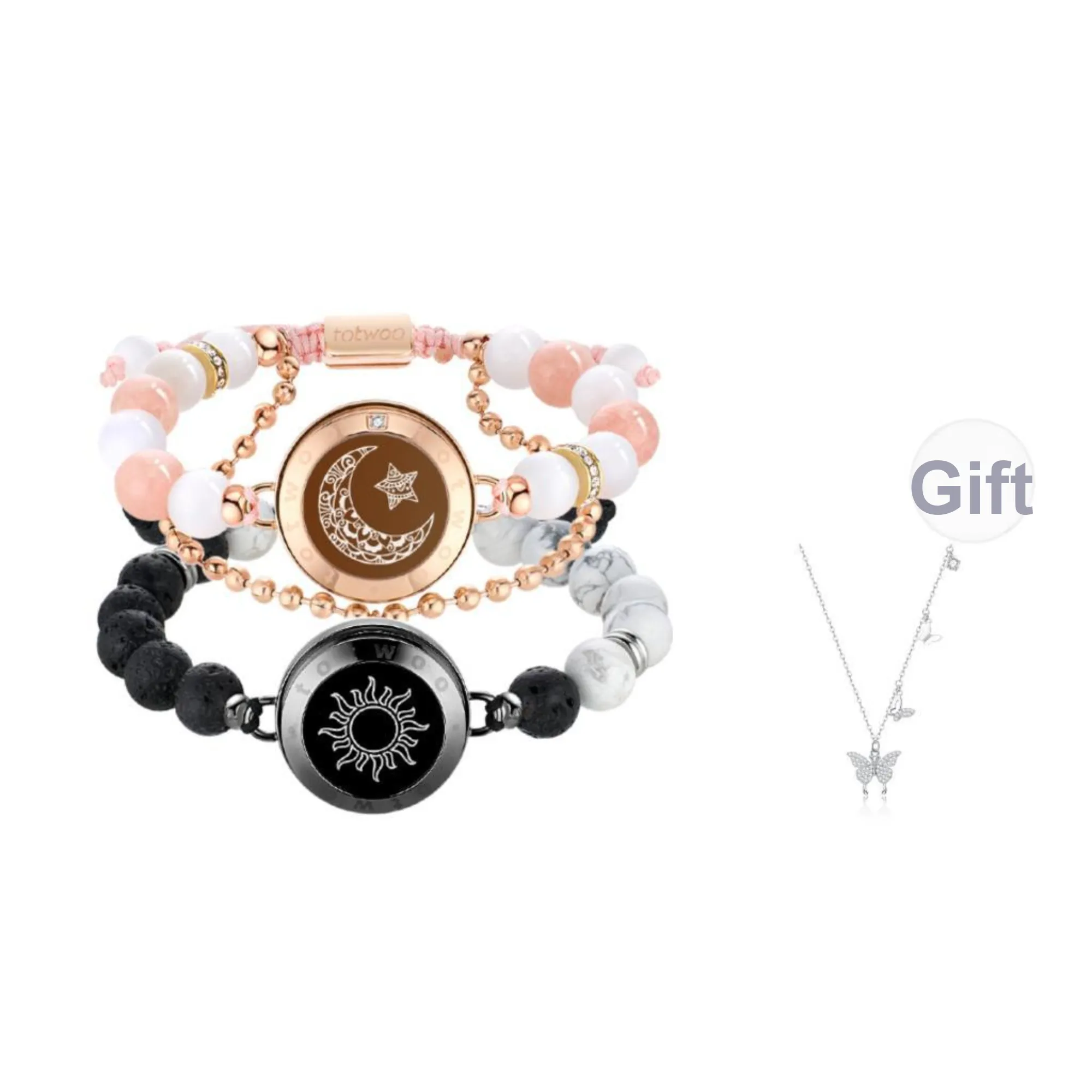 TOTWOO Glass Cat Eye Bracelets Unisex