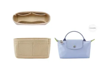 Lan Bao Fan Felt Bag Straps Women's Beige