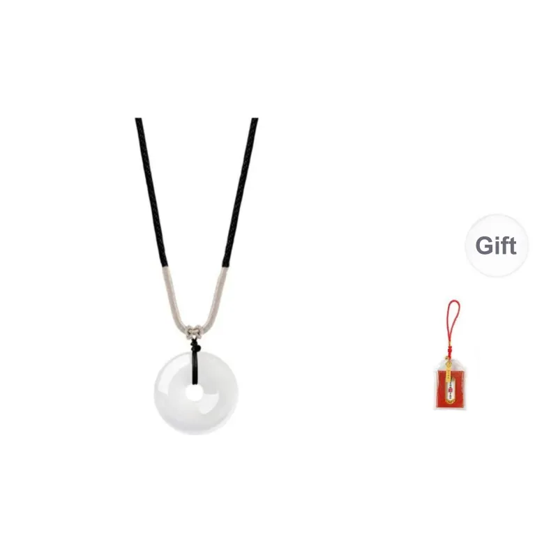 LUXLINE Natural Chalcedony Necklaces Unisex-5