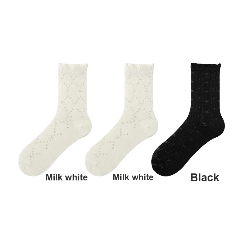 H YXIANG Mid Calf Socks Women's Combo Set-3