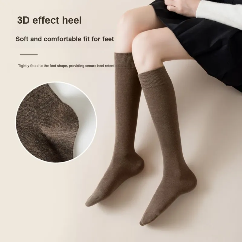 Caramella Knee High Socks Women's 3 Pack Black-1