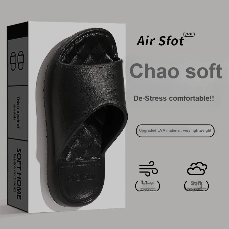 Foot Recreation Diamond Pattern Slip Resistant Comfortable Quiet EVA Minimalist Style All Season Home Slippers-10
