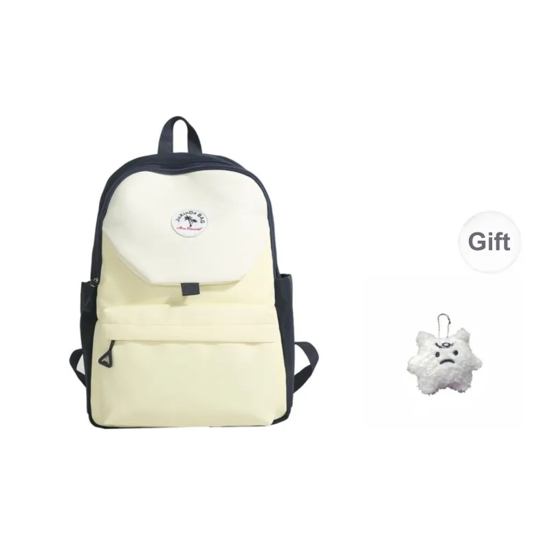 Yalu Nylon Fabric Backpack Unisex Green/Blue/Navy Blue/Pink-15