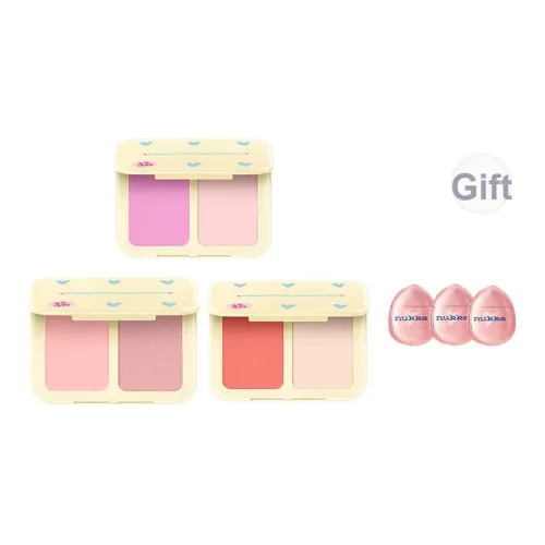 YUANQIFAZE DUAL Румяна Палетка Осветляющий Тон Кожи Легко Смесь Прозрачный