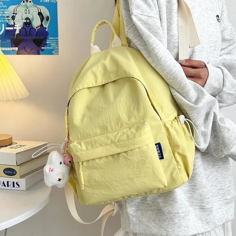 DCLOUD Nylon Backpack Unisex Multicolor-16