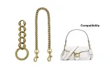 Diamond Single-Sided Extender Chain+Decorative Chain 40cm