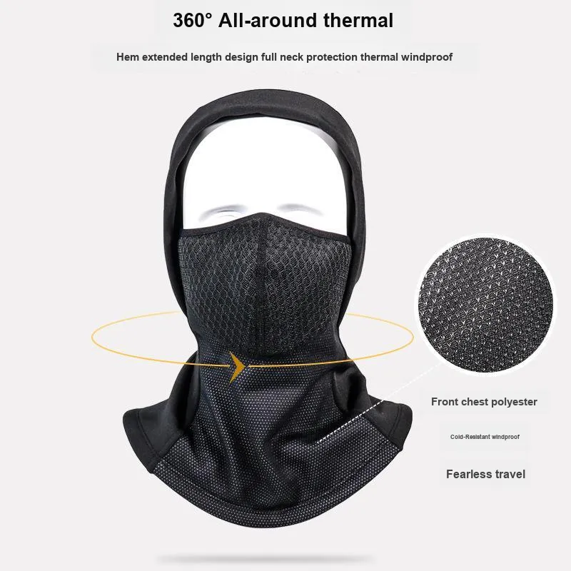 GXT Riding Equipment Cycling Face Mask Everyday Casual Commute Motorcycle Touring Unisex Polyester Black-1