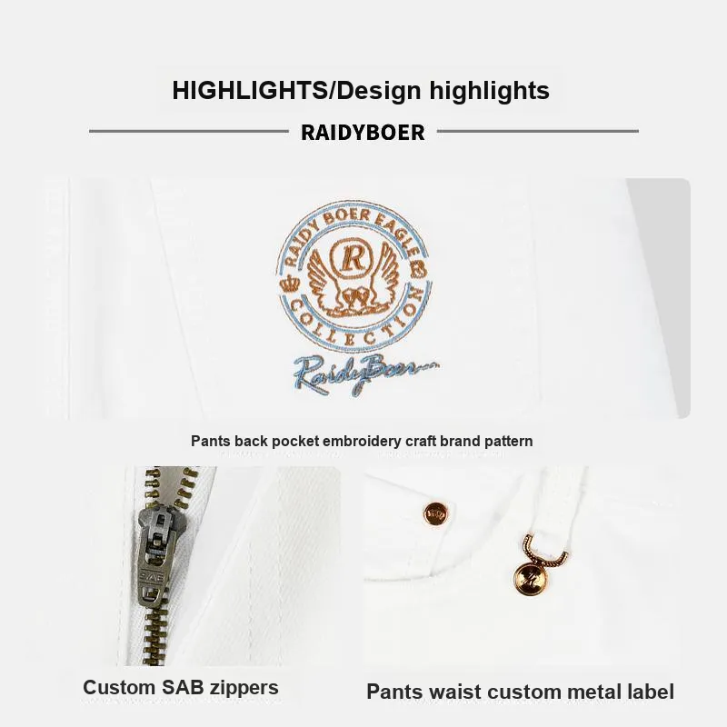 Raidy Boer Jeans Men White-5