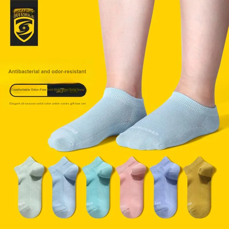 INVISIBLE Ankle Socks Women's 6 Pack-1