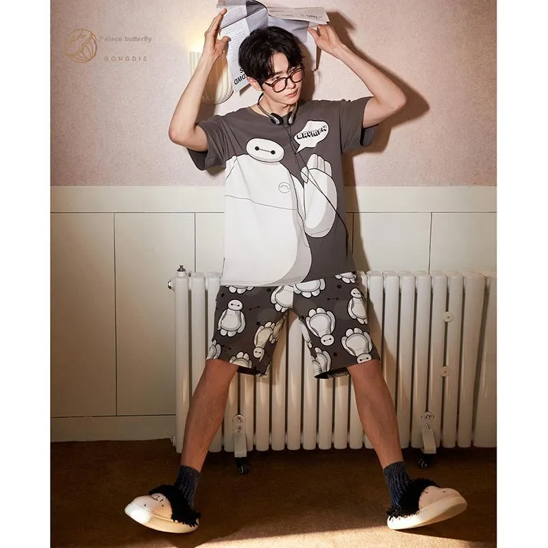 Gongdie x Disney Pajama Set Men's Gray-2