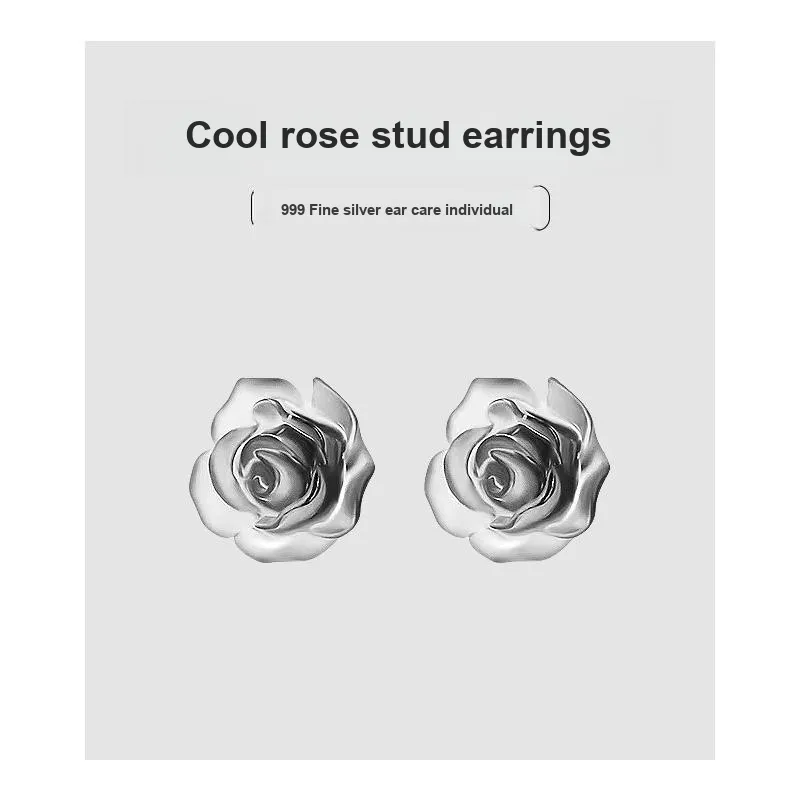 Daisy Dream 999 Fine Silver Stud Earrings Women's-4