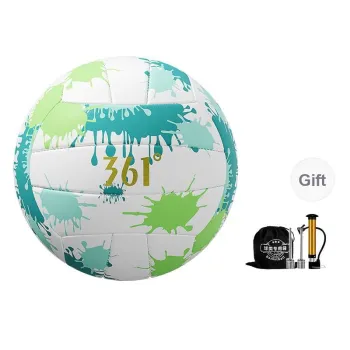 361° PVC Size 5 Volleyball Unisex White Green