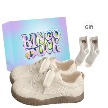 BINGO DUCK Slip Resistant And Breathable Low Top Skateboard Shoes Women's