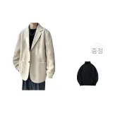 베이지 솜안감 (와 무료 기모 안감 선택 가능 블랙 스웨터)