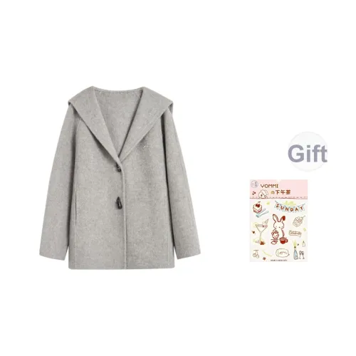 ZIHAN Light Gray Women's Coat ZIHAN Светло-серый женский пальто