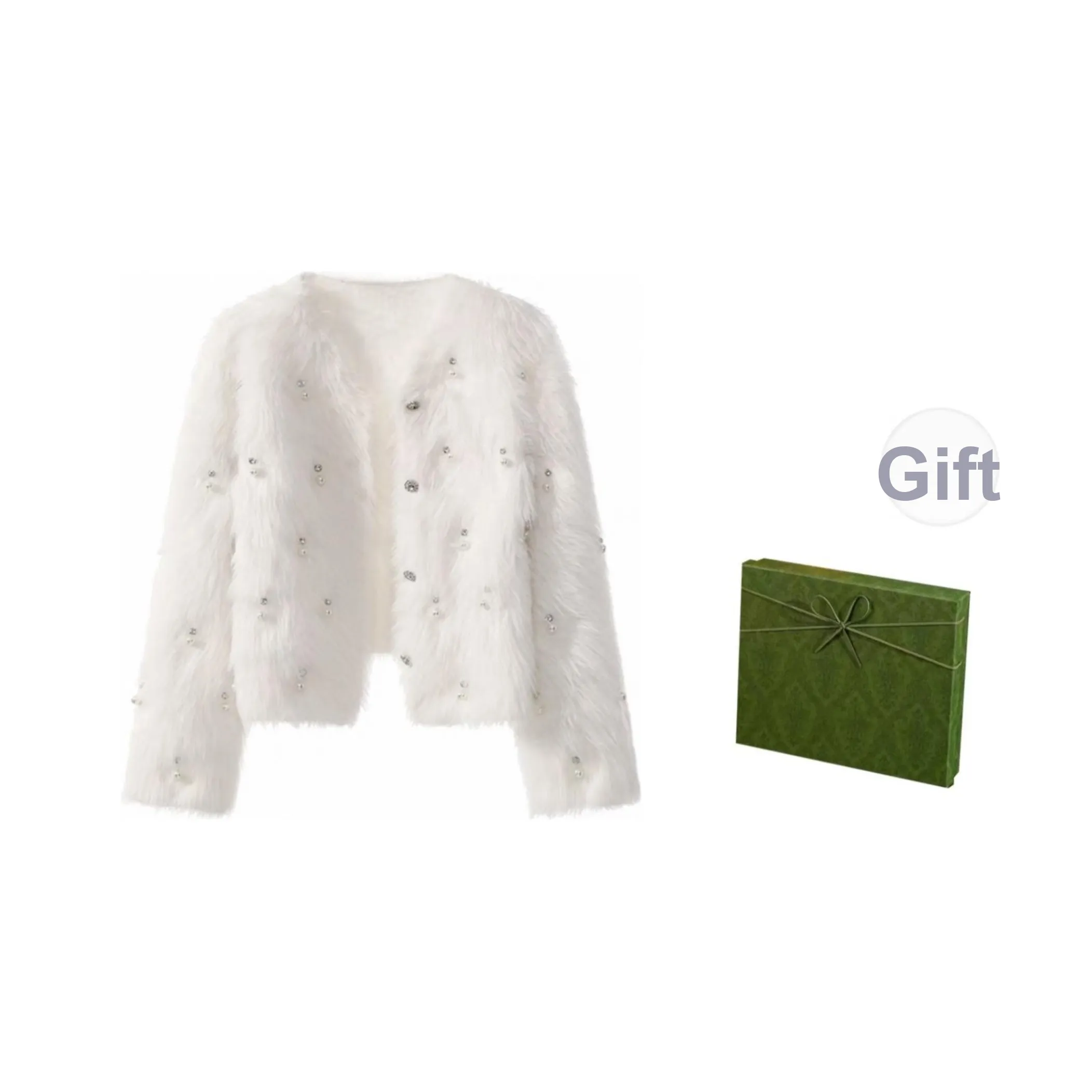 DITB Белый Женские Бархатные Куртки