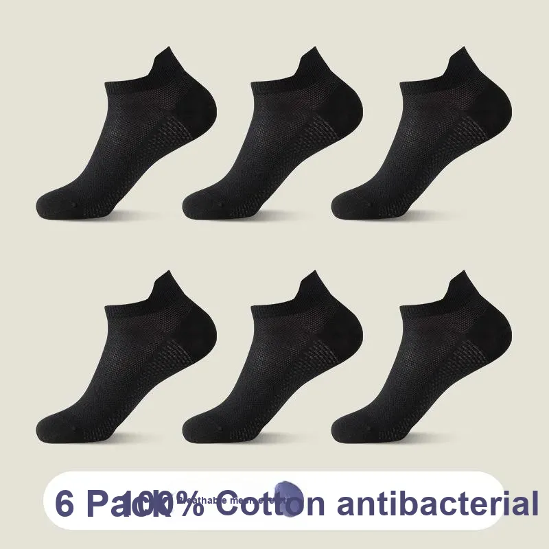 H YXIANG No Show Socks Unisex 6 Pack-5